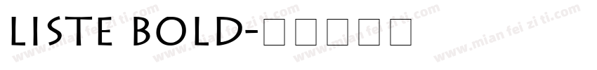 Liste Bold字体转换